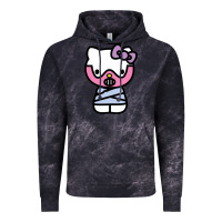Cloud Black hell kitty cute devil Vintage Hoodie - ArtMosaic