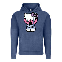 Vintage Denim hell kitty cute devil Vintage Hoodie - ArtMosaic