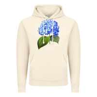 Vintage Artic Blue  hydrangea Vintage Hoodie - ArtMosaic