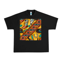 Black western cowboy bull skull seamless pattern Urban Heavy Tee - BundleAndBundleShop