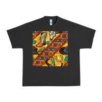 Pigment Black western cowboy bull skull seamless pattern Urban Heavy Tee - BundleAndBundleShop