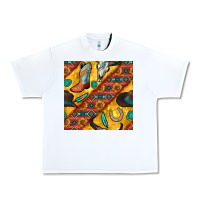 White western cowboy bull skull seamless pattern Urban Heavy Tee - BundleAndBundleShop
