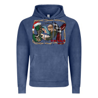 Vintage Denim joy Christmas Vintage Hoodie - CowhideDigitalArt
