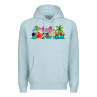 Blue Mist hello summer Premium Hoodie - Artiststas