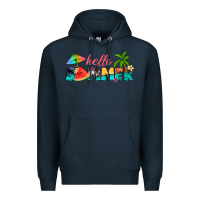 Navy hello summer Premium Hoodie - Artiststas