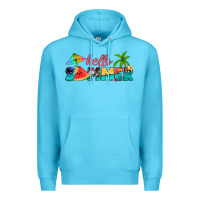 Ocean Blue hello summer Premium Hoodie - Artiststas