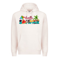 Pale Pink hello summer Premium Hoodie - Artiststas