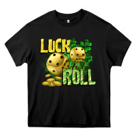 Black Luck and roll Heavy Core Tee - CowGirlArtShop