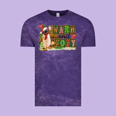 Warm And Cozy Penguin Vintage Tee Designed By Fadigitalartstudio