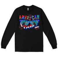 Black American babe Long Sleeve Tee - CowhideDigitalArt