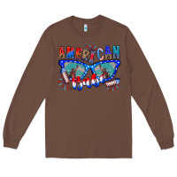 Chestnut American babe Long Sleeve Tee - CowhideDigitalArt
