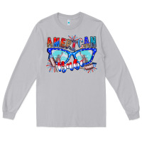 Moon Dust American babe Long Sleeve Tee - CowhideDigitalArt