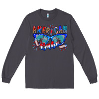 Smoke American babe Long Sleeve Tee - CowhideDigitalArt