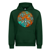 Forest Green western pattern circle Urban Hoodie - Jasminsmagicworld