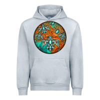 Heather Grey western pattern circle Urban Hoodie - Jasminsmagicworld