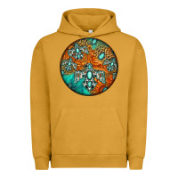 Pigment Peanut Butter western pattern circle Urban Hoodie - Jasminsmagicworld