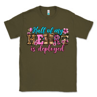 Army Green half of my haert is deployed olivia Classic Tee - OliviaCreatesArt