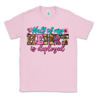 Bubblegum Pink half of my haert is deployed olivia Classic Tee - OliviaCreatesArt