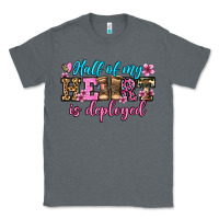 Charcoal Heather half of my haert is deployed olivia Classic Tee - OliviaCreatesArt