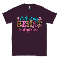 Plum half of my haert is deployed olivia Classic Tee - OliviaCreatesArt