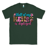 Sports Green half of my haert is deployed olivia Classic Tee - OliviaCreatesArt