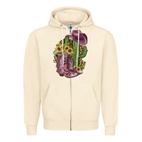 Sandshell Pink Cowboy Boots Zipper Hoodie - JahusDesignShop
