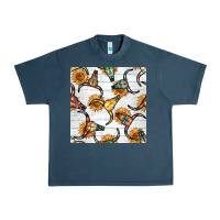 Midnight Navy native american aztec seamless pattern 7 Urban Heavy Tee - BundleAndBundleShop