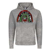 Cloud Rock Merry Christmas rainbow Vintage Hoodie - CowhideDigitalArt