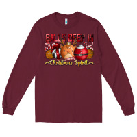 Burgundy balls deep in christmas spirit Long Sleeve Tee - CowhideDigitalArt