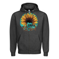 Charcoal Heather Simply Blessed Zipper Hoodie - JahusDesignShop