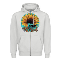 Dove Grey Simply Blessed Zipper Hoodie - JahusDesignShop
