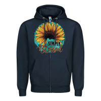 Navy Simply Blessed Zipper Hoodie - JahusDesignShop
