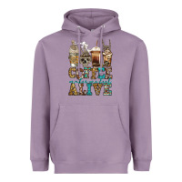 Lavender coffee makes me feel alive skeleton coffee cups Heavyweight Hoodie - Jasminsmagicworld