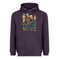 Plum coffee makes me feel alive skeleton coffee cups Heavyweight Hoodie - Jasminsmagicworld