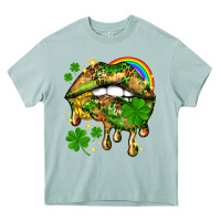Arona St. Patrick's Day lips Heavy Core Tee - HowdyJamesFarm