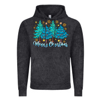 Vintage Black Merry Christmas Vintage Hoodie - CowhideDigitalArt