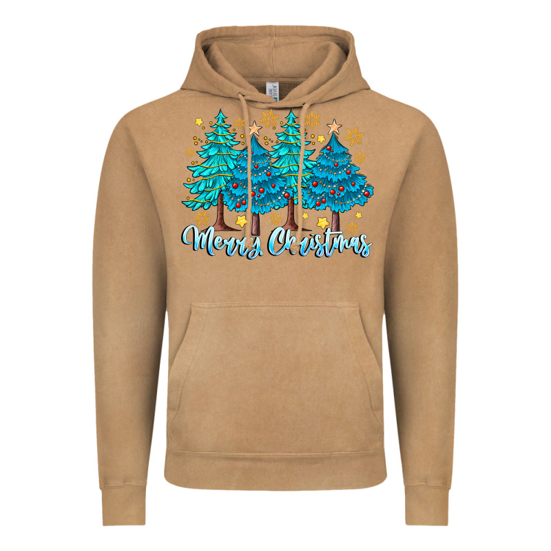 Merry Christmas Vintage Hoodie by CowhideDigitalArt | Teevron