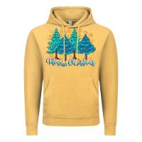 Vintage Mustard Merry Christmas Vintage Hoodie - CowhideDigitalArt