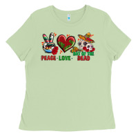 Matcha Peace Love Day Of The Dead Ladies Tee - BundleAndBundleShop