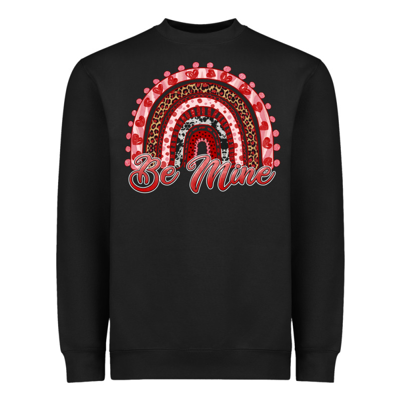 Be Mine Valentines Day Rainbow Heavyweight Sweatshirt by RanaPortraitStore | Teevron