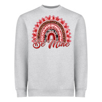 Heather Grey be mine valentines day rainbow Heavyweight Sweatshirt - RanaPortraitStore