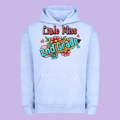 Little Miss Second Grade Urban Hoodie Designed By Jasminsmagicworld