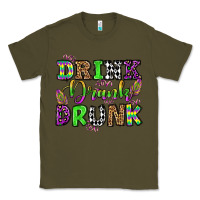 Army Green drink drank drunk mardi gras olivia Classic Tee - OliviaCreatesArt