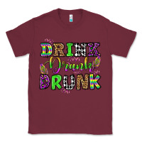 Burgundy drink drank drunk mardi gras olivia Classic Tee - OliviaCreatesArt