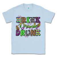 Dusty Blue drink drank drunk mardi gras olivia Classic Tee - OliviaCreatesArt