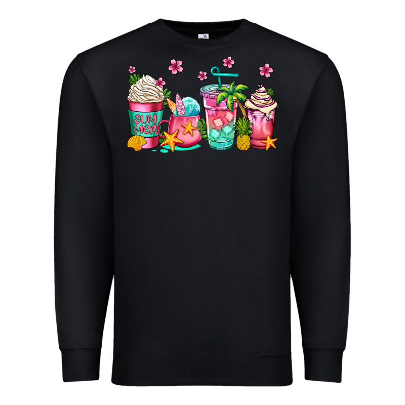 Summer Coffee Cups Premium Sweatshirt by Jasminsmagicworld | Teevron