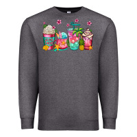 Charcoal Heather summer coffee cups Premium Sweatshirt - Jasminsmagicworld