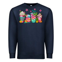Navy summer coffee cups Premium Sweatshirt - Jasminsmagicworld