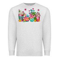Oatmeal Heather summer coffee cups Premium Sweatshirt - Jasminsmagicworld