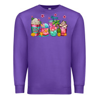 Purple summer coffee cups Premium Sweatshirt - Jasminsmagicworld